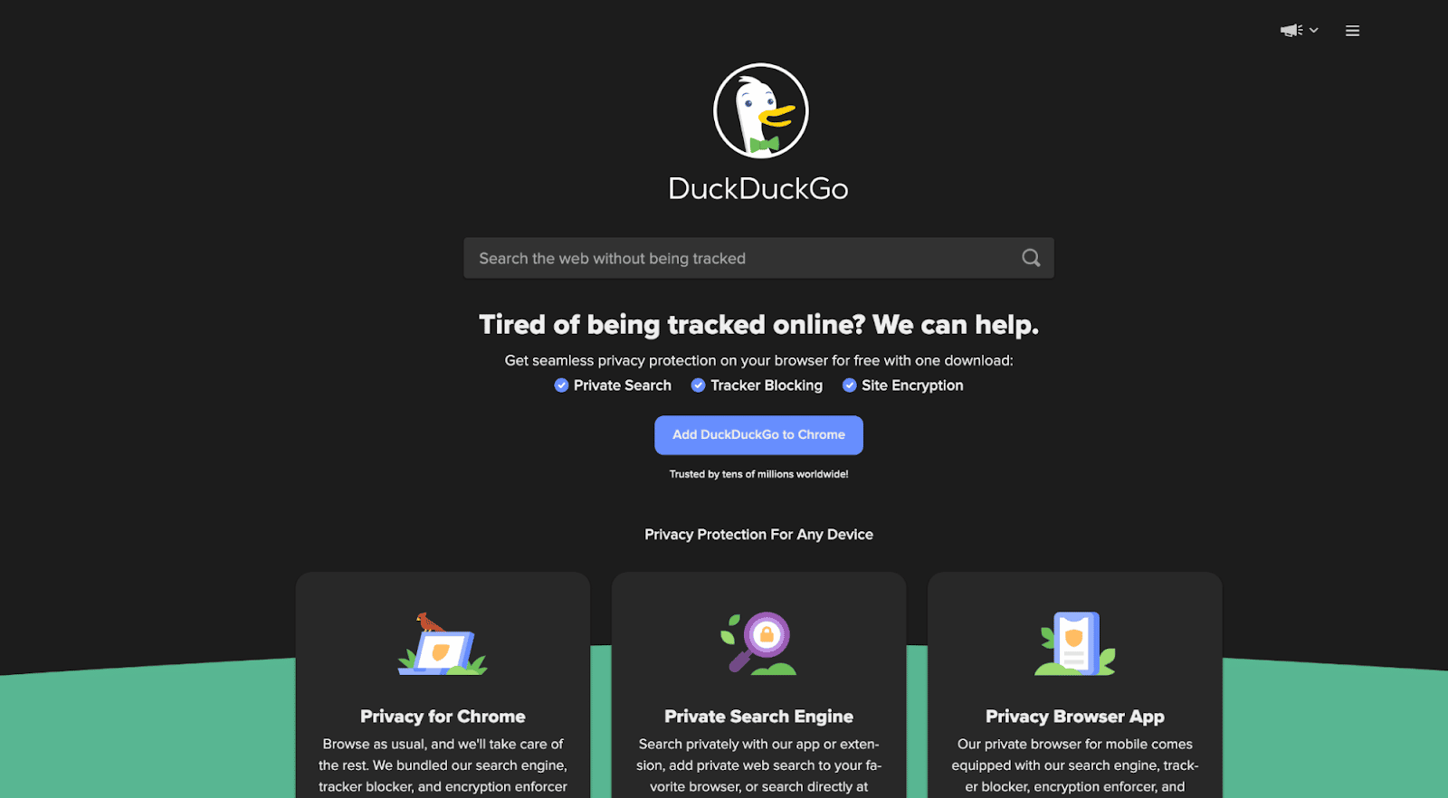 DuckDuck Bot 为 DuckDuckGo 提供索引爬虫服务