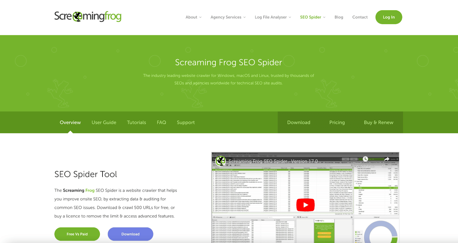 Screaming Frog 是一款由 SEO 专业人士用于审核自己网站并识别需要改进的方面以影响搜索引擎排名的爬虫工具